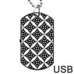 Pattern-black Dog Tag USB Flash (Two Sides) Front