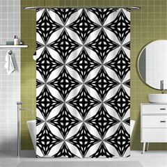 Pattern-black Shower Curtain 48  X 72  (small)  by nateshop