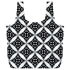 Pattern-black Full Print Recycle Bag (xxl) by nateshop