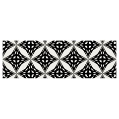 Pattern-black Banner And Sign 12  X 4 