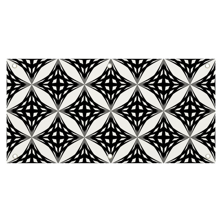 Pattern-black Banner and Sign 6  x 3 