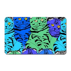 Pattern-cat Magnet (rectangular) by nateshop