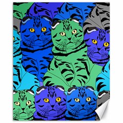 Pattern-cat Canvas 16  X 20  by nateshop