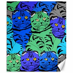 Pattern-cat Canvas 20  X 24  by nateshop