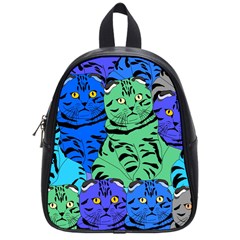 Pattern-cat School Bag (small) by nateshop