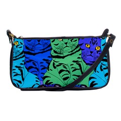 Pattern-cat Shoulder Clutch Bag by nateshop