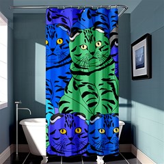 Pattern-cat Shower Curtain 36  X 72  (stall)  by nateshop