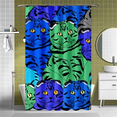 Pattern-cat Shower Curtain 48  X 72  (small)  by nateshop