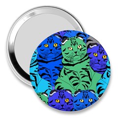 Pattern-cat 3  Handbag Mirrors by nateshop