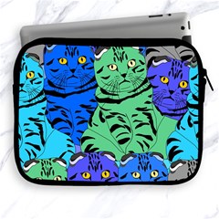 Pattern-cat Apple Ipad 2/3/4 Zipper Cases by nateshop