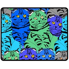 Pattern-cat Double Sided Fleece Blanket (medium)  by nateshop