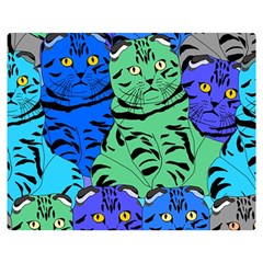 Pattern-cat Double Sided Flano Blanket (medium)  by nateshop