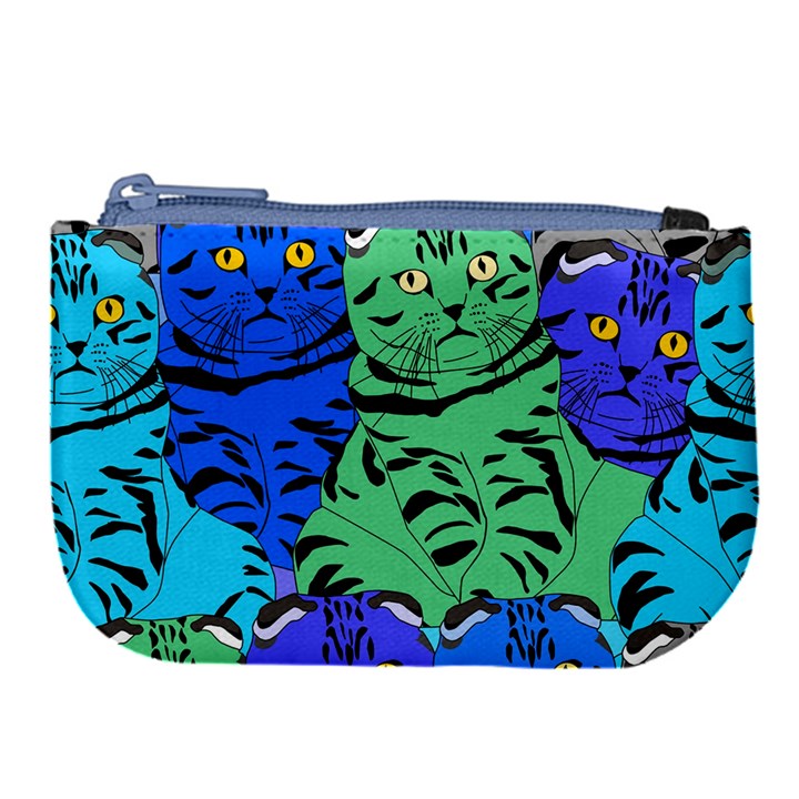 Pattern-cat Large Coin Purse