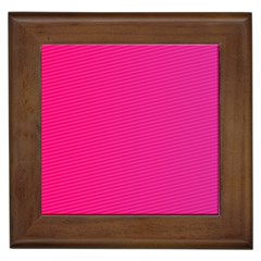 Pattern-pink Framed Tile by nateshop