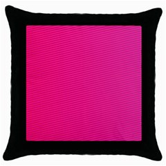 Pattern-pink Throw Pillow Case (black) by nateshop