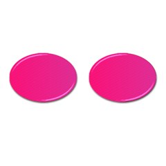 Pattern-pink Cufflinks (oval) by nateshop