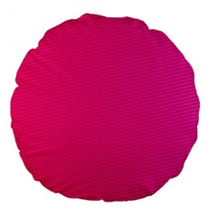 Pattern-pink Large 18  Premium Flano Round Cushions by nateshop