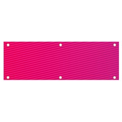 Pattern-pink Banner And Sign 6  X 2  by nateshop