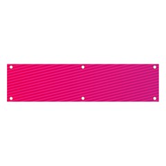 Pattern-pink Banner And Sign 4  X 1  by nateshop