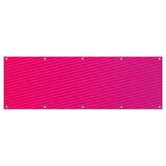 Pattern-pink Banner And Sign 12  X 4 