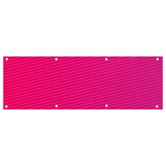 Pattern-pink Banner And Sign 9  X 3 