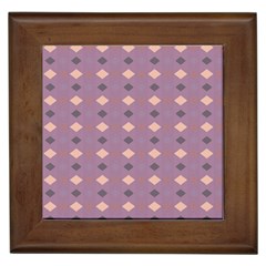 Pattern-puple Box Framed Tile