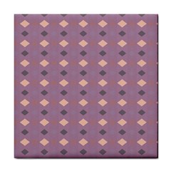 Pattern-puple Box Tile Coaster