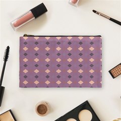 Pattern-puple Box Cosmetic Bag (medium) by nateshop