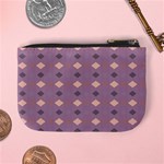 Pattern-puple Box Mini Coin Purse Back