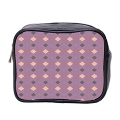 Pattern-puple Box Mini Toiletries Bag (two Sides) by nateshop