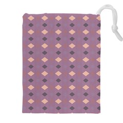 Pattern-puple Box Drawstring Pouch (4xl) by nateshop