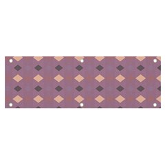 Pattern-puple Box Banner And Sign 6  X 2 