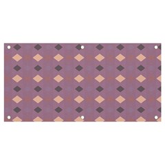 Pattern-puple Box Banner And Sign 4  X 2 