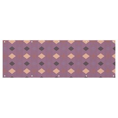 Pattern-puple Box Banner And Sign 12  X 4 