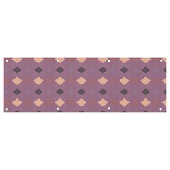 Pattern-puple Box Banner And Sign 9  X 3 