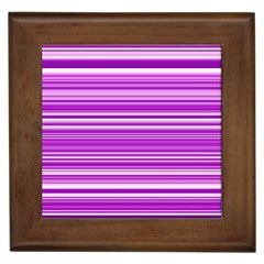 Pattern-purple Lines Framed Tile