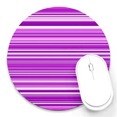 Pattern-purple Lines Round Mousepads by nateshop