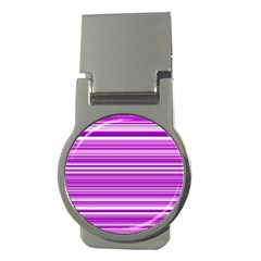 Pattern-purple Lines Money Clips (round)  by nateshop