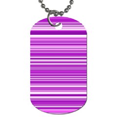 Pattern-purple Lines Dog Tag (two Sides)