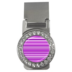 Pattern-purple Lines Money Clips (cz)  by nateshop