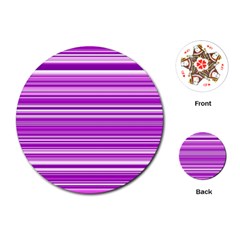 Pattern-purple Lines Playing Cards Single Design (round)