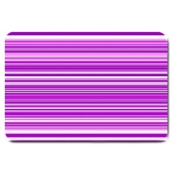 Pattern-purple Lines Large Doormat 