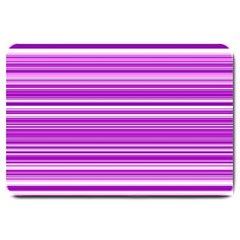 Pattern-purple Lines Large Doormat  by nateshop