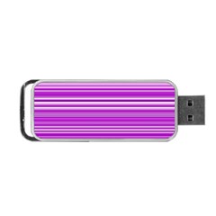 Pattern-purple Lines Portable Usb Flash (one Side) by nateshop