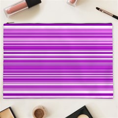 Pattern-purple Lines Cosmetic Bag (xxl) by nateshop