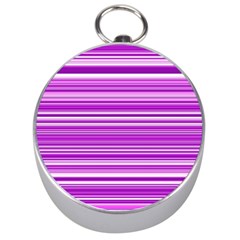 Pattern-purple Lines Silver Compasses by nateshop