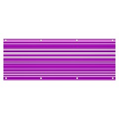 Pattern-purple Lines Banner And Sign 8  X 3  by nateshop