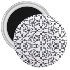 Pattern-white 3  Magnets