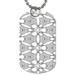 Pattern-white Dog Tag (One Side)