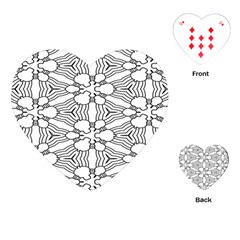 Pattern-white Playing Cards Single Design (Heart)